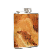 擬似木目バレルパーソナライズ フラスク (右)