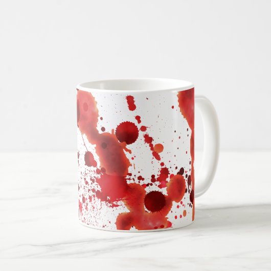 擬似血の（ばちゃばちゃ）跳ねる コーヒーマグカップ (正面右)