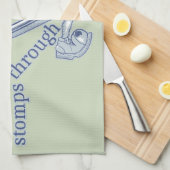 擬制おもしろいクリエイティブ書の キッチンタオル (四つ折り)