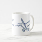 擬制おもしろいクリエイティブ書の コーヒーマグカップ (正面右)