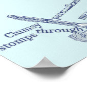 擬制おもしろいクリエイティブ書の ポスター (角)