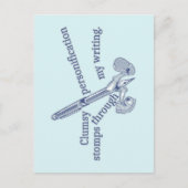 擬制おもしろいクリエイティブ書の ポストカード (正面)