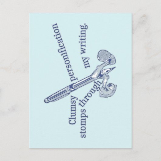 擬制おもしろいクリエイティブ書の ポストカード (正面)