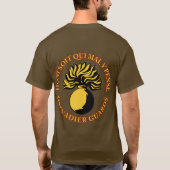 擲弾兵は前部及び背部を守ります Tシャツ (裏面)