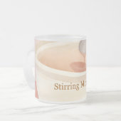 攪拌モーメントマグ | ASMRコーヒーティーギフト | レラ フロストグラスマグカップ (正面左)