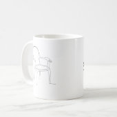 支えの椅子 - 母への意味深いギフト コーヒーマグカップ (正面左)