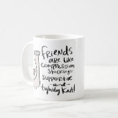 "支え、緊密な"マグ コーヒーマグカップ (正面左)