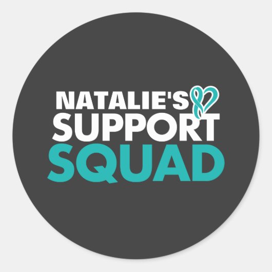 支パーソナライズされた援者の卵巣がん認識度 ラウンドシール (正面)