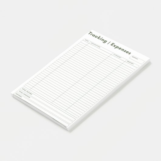 支出と所得の予算追跡備考の転記 ポストイット (アングル)