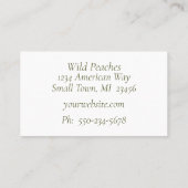 支店に使用する名刺の桃 名刺 (裏面)