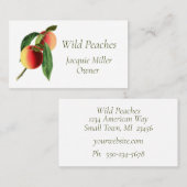 支店に使用する名刺の桃 名刺 (正面/裏面)