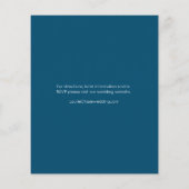 支店ミニマル予算結婚式招待状チラシ チラシ (裏面)