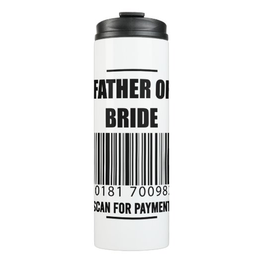支払いパパシャツのための花嫁スキャンの父親 タンブラー (正面)
