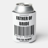 支払いパパシャツのための花嫁スキャンの父親 缶クーラー (缶裏面)