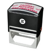 「支払い受領および処理」およびチェック・マーク・アイコン セルフインキングスタンプ (商品)