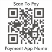 支払い用QRコード シール (正面)