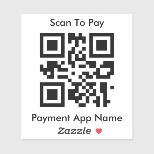 支払い用QRコード シール (シート)