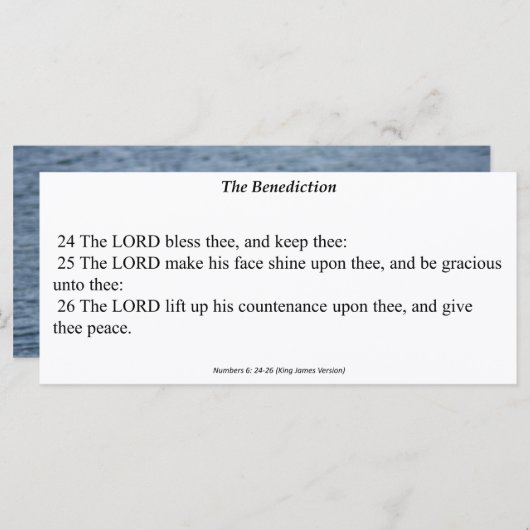 支払い祈りの言葉カード (正面/裏面)