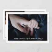 支払いTouch写真の誕生発表 案内状 (正面/裏面)