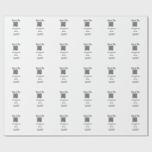 支払うためにスキャンQRコードウェブサイトとメールを追加 ラッピングペーパー
