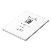 支払うためにスキャンQRコードウェブサイトのメール詳細を追加 ノートパッド (回転)