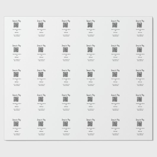 支払うためにスキャンQRコードウェブサイトのメール詳細を追加 ラッピングペーパー (フラット)