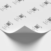 支払うためにスキャンQRコードウェブサイトのメール詳細を追加 ラッピングペーパー (角)