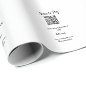 支払うためにスキャンQRコードウェブサイトのメール詳細を追加 ラッピングペーパー (ロールコーナー)