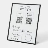 支払う支払い単位 台座サイン (正面)