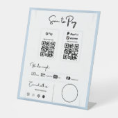 支払う支払い単位 台座サイン (正面)