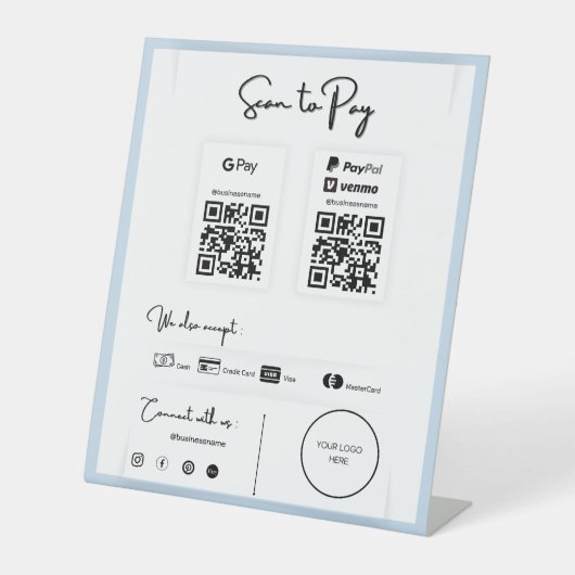 支払う支払い単位 台座サイン (正面)