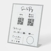 支払う支払い単位 台座サイン (正面)