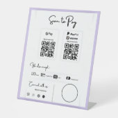 支払う支払い単位 台座サイン (正面)