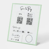 支払う支払い単位 台座サイン (正面)