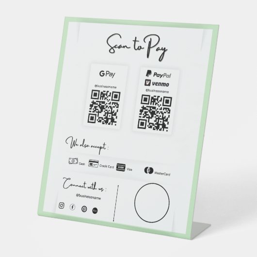 支払う支払い単位 台座サイン (正面)