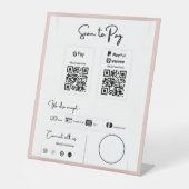 支払う支払い単位 台座サイン (正面)