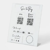 支払う支払い単位 台座サイン (正面)