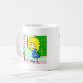 支払われる幼稚園教師 コーヒーマグカップ (正面左)