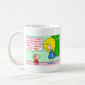 支払われる幼稚園教師 コーヒーマグカップ (左)