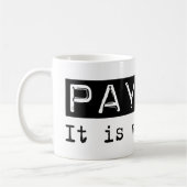 支払名簿それはあります コーヒーマグカップ (左)