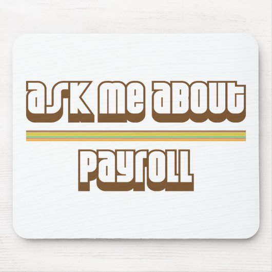 支払名簿について私に尋ねて下さい マウスパッド (正面)