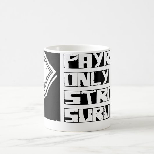 支払名簿は生き延びます コーヒーマグカップ (中央)