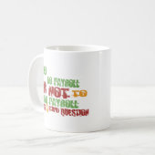 支払名簿をするため コーヒーマグカップ (正面左)