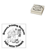 支払感謝していい。プリンタ印刷サービス ラバースタンプ (押印)