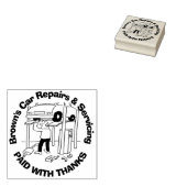 支払感謝していい。自動車の修理と修理 ラバースタンプ (押印)