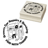 支払感謝していい。自動車の修理と修理 ラバースタンプ