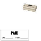 支払日金額事業文字テンプレート ラバースタンプ (押印)