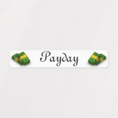 支払日、車の支払い、住宅ローンの期限、日付の夜 ラベル (デザイン1)