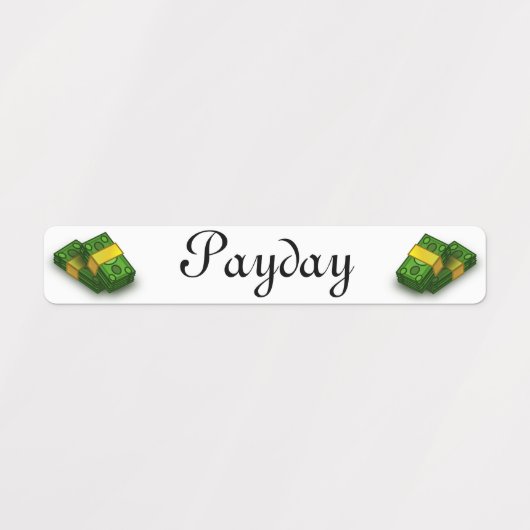 支払日、車の支払い、住宅ローンの期限、日付の夜 ラベル (デザイン1)