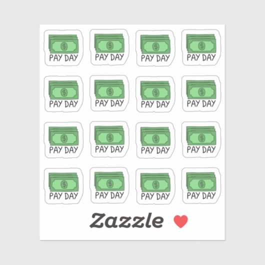 支払日Paycheckプランナー財務トラッカープランナー シール (シート)